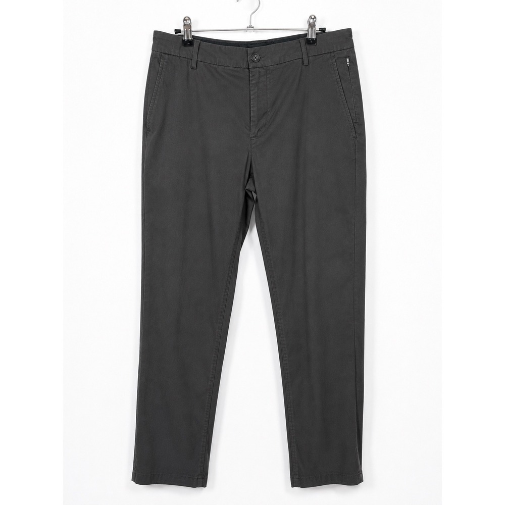 Birddogs Pants Men's 34x30 Stretch Chino Built In Liner Zip Pocket Charcoal Gray